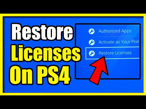 How to Restore Licenses on PS4 console to fix locked games (Easy Tutorial)