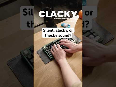 Silent, clacky, or thocky sounding Neo75? My personal fav is clacky! #mechanicalkeyboard