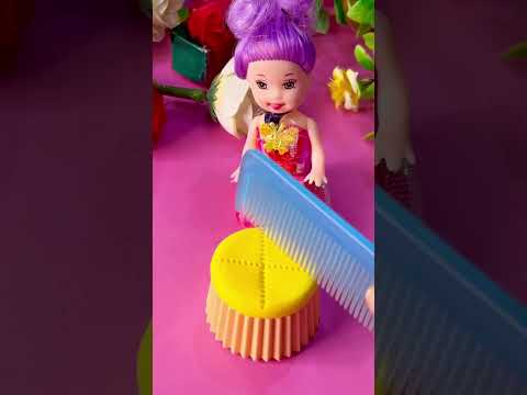 Yellow cookies 🍪 making cookie #miniatureart #polymerclayminiature #shortvideo #barbie