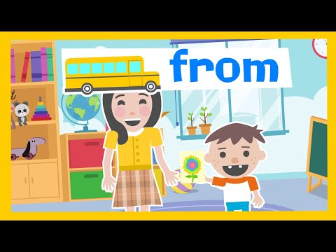 Sight Word "From" - From me to you - Kindergarten Sight Words From Woohoo School