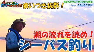 【シーバス】ロンブー亮が汽水湖で潮の流れを読んで食いつき抜群のシーバスを狙う！【ロンブー亮の釣りまか#186】