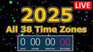 New Years 2025 LIVE Countdown (Cabo Verde & Azores are Next)