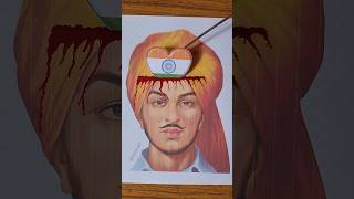 Bhagat Singh - Freedom Came With Blood 🧡🤍💚 #independenceday #shorts #viralvideo #reels #trending