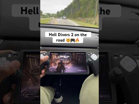 Playstation Portal On The Road  🤯🔥🎮 #helldivers2 #ps5 #shorts #techmarkgaming