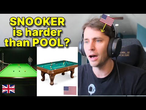 American reacts to Snooker VS Pool : Which one is harder?