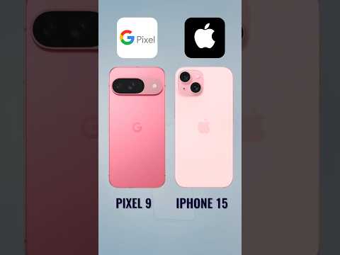 Pixel 9 Vs iPhone 15 Shorts Comparison #smartphone #tech #mobilephone #pixel9 #iphone #iphone15