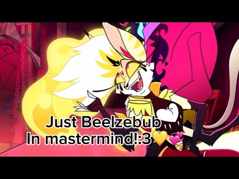 Helluva boss mastermind, but it’s just  Beelzebub!:3💛💛💞💞￼