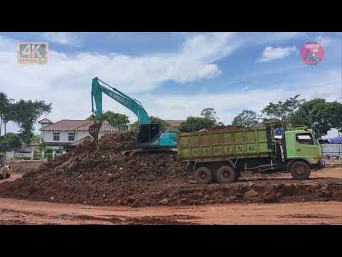 Clearing Activity! Land Filling Up and Bulldozer Spreading Dirt