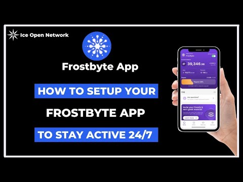 Ice Frostbyte App Settings || How To Setup Your Frostbyte App To Mine Without Stopping #frostbyte