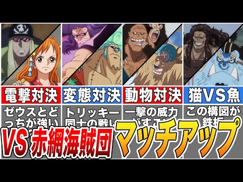 【ONE PIECE】ガチでやばい赤髪海賊団の戦闘力！麦わらの一味のとマッチアップ予想をしたら【ゆっくり解説】