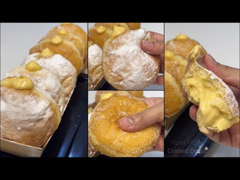 CUSTARD DONUT | No Bake Recipe | Soft Donut with custard creme filling