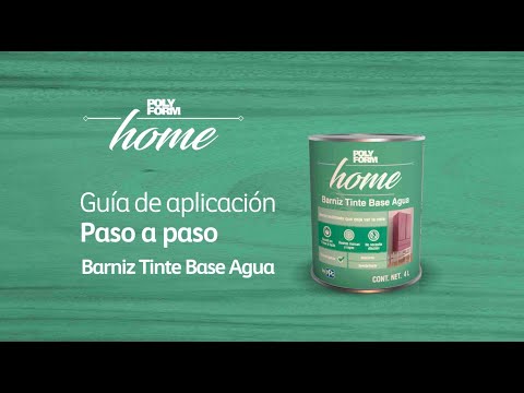 Transforma tus muebles de madera con Barniz Tinte Base Agua de Polyform Home | Tutorial paso a paso