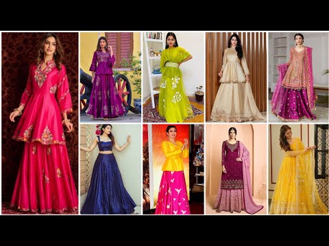 💥2023 में ये सूट बहुत TREND कर रहें हैं Lehnge के साथ कैरी करें इन kurti style choli को/Lehnga Kurti