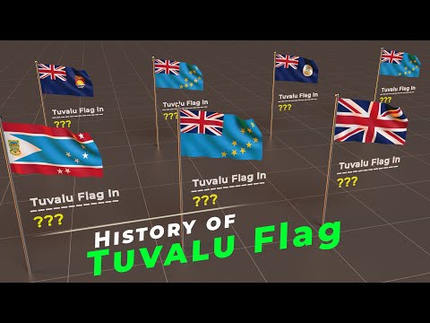 Evolution of Tuvalu Flag | History of Tuvalu Flags | Flags of the world |