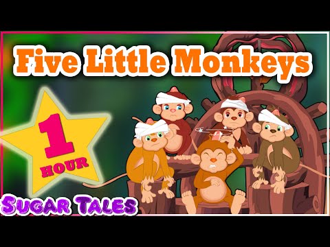 five Little Monkeys 1hr compilation