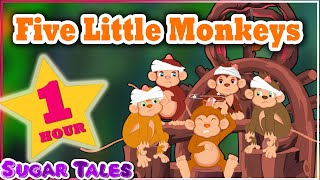 five Little Monkeys 1hr compilation