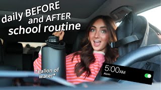 daily BEFORE and AFTER school routine