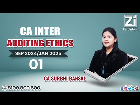 01. CA Inter Auditing Ethics | Sep 2024/Jan 2025 | CA Surbhi Bansal