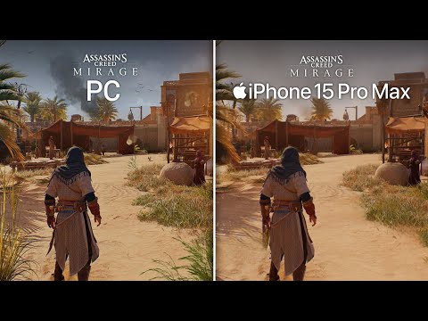 Assassin's Creed Mirage iPhone 15 Pro Max vs PC | Mobile vs PC Graphics Comparison