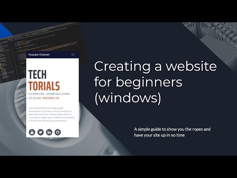 Website building for beginners - Learn how to use html templates!