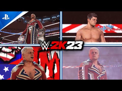 WWE 2K23 Cody Rhodes All Entrances + Bonus (PS5 Early Access)