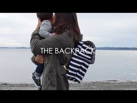 The Backpack - Black & White Stripe