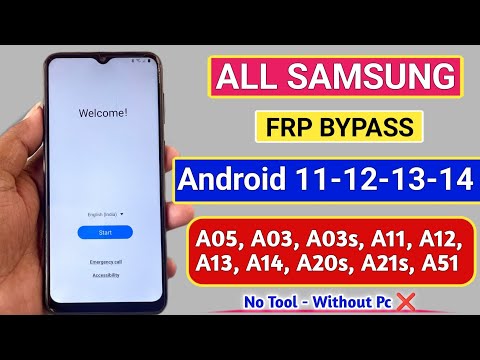 All Samsung A03/A03s/A05/A11/A12/A13/A14/A20s/A21s/A51 || FRP BYPASS || Google Account New Security