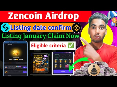 Zencoin Airdrop Listing Date।Zen Coin Airdrop Criteria। Zencoin Airdrop withdrawal।Zencoin airdrop