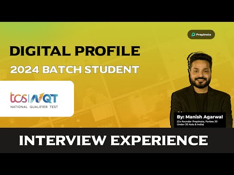 TCS Digital Interview Experience Shared By - Prajesh Pratap Singh