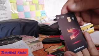 Lazypay credit card Unboxing and review