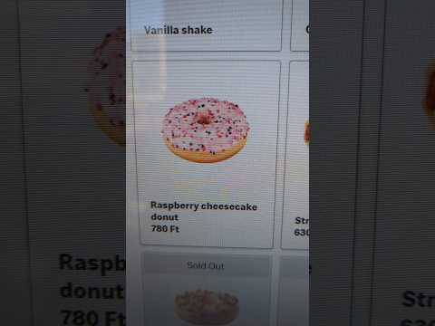 Check out the McDonald's dessert menu in Budapest, Hungary! #shorts #mcdonalds #donut #dessert