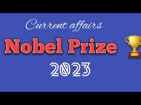 NOBEL PRIZE 🏆 WINNERS IN 2023;#awards#gk#currentaffairs