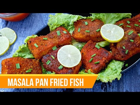 Masala Pan Fry Fish Recipe | Spicy Fish Fry in Curry Masala | Tawa Fish Fry