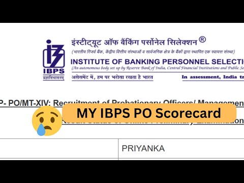 IBPS PO 2024 Scorecard out. My score?? #ibpspo2024 #ibpspopreparation #bankingexams2024