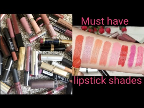 Every girl's must have lipstick shades💄💄 | My lipstick collection 😍 | fashion guide💅