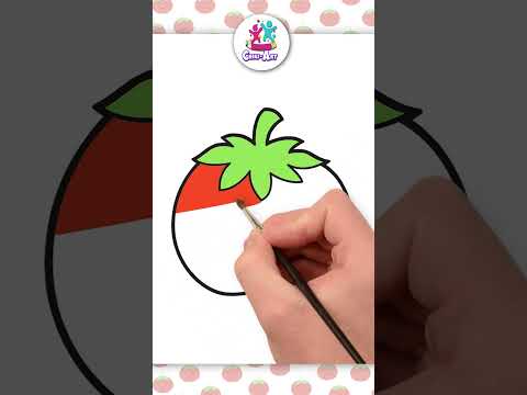 How to Draw Vegetables #shorts Drawing and Coloring for Kids #painting #art #coloring