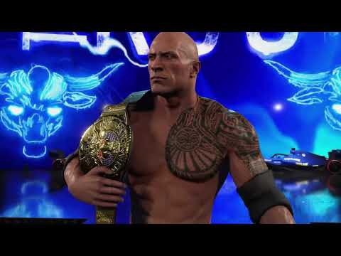 WWE 2K24 CODY RHODES VS. ROMAN REIGNS VS. THE ROCK TRIPLE THREAT STEEL CAGE FOR THE WWE CHAMPIONSHIP