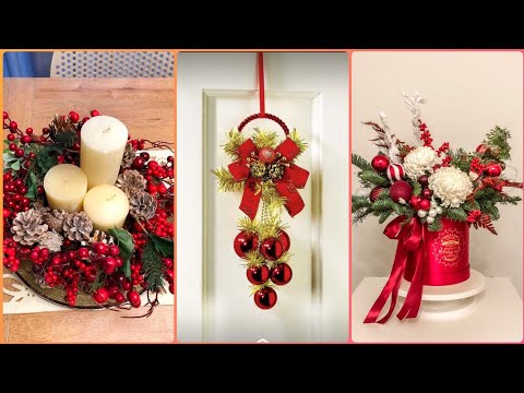 Beautiful Christmas Decorations Centerpieces With Wooden And Wall Hanging Wreath Decrotion