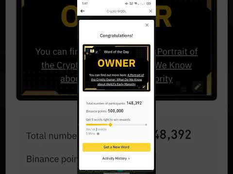 Wodl 18 December | Theme crypto Adoption Wotd | Binance word of the day | Wodl 5 word answer today