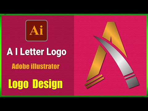 Adobe Illustrator - Design A I Letter Logo with Triangle and Circle