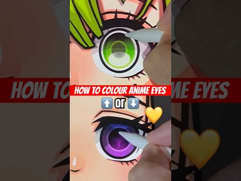 How to Colour Anime Eyes - Demon Slayer with Procreate #howtodraw #anime #demonslayer