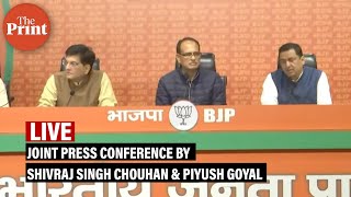 Joint Press Conference by Shivraj Singh Chouhan & Piyush Goyal at BJP HQ