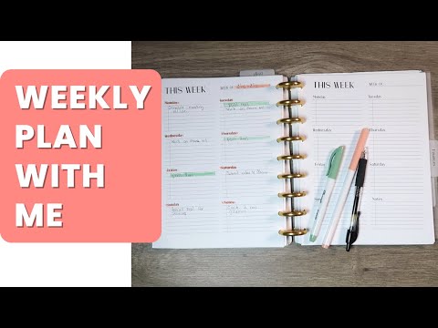 WEEKLY PLAN WITH ME | FUNCTIONAL PLANNING