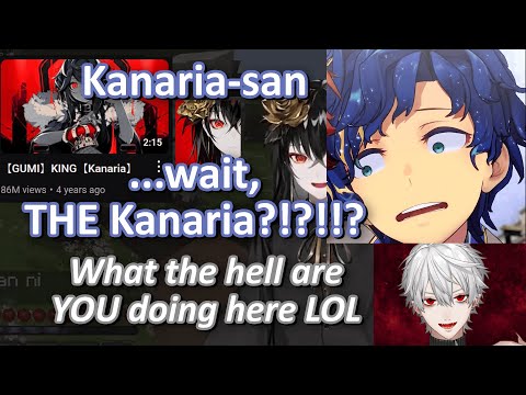 Astel & Kuzuha shocked to see the KING Kanaria on the server【VCR Minecraft】