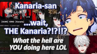 Astel & Kuzuha shocked to see the KING Kanaria on the server【VCR Minecraft】