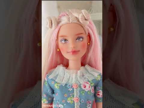 Results of my custom Barbie 🩷 the full video tutorial step by step in my YouTube