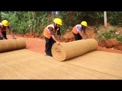 You Won't Believe How India Made the Road Using Coconut - Incredible Road Technique