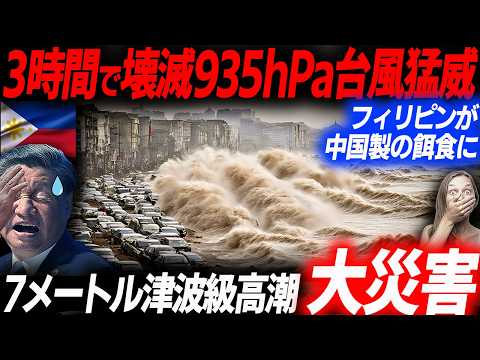 フィリピン津波発生で中国リスク露呈！数千の7㍍高潮で中国製が次々に水没し大惨事となったフィリピンの生々しい被害状況…EVシフト｜電気自動車｜BYD