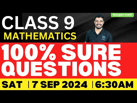 CLASS 9 MATHEMATICS MEGA LIVE CLASS