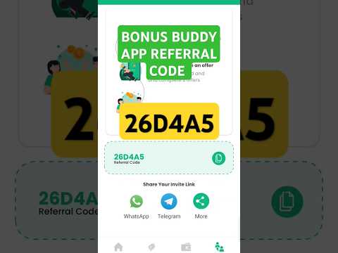 🤑 Bonus buddy app referral code #shorts